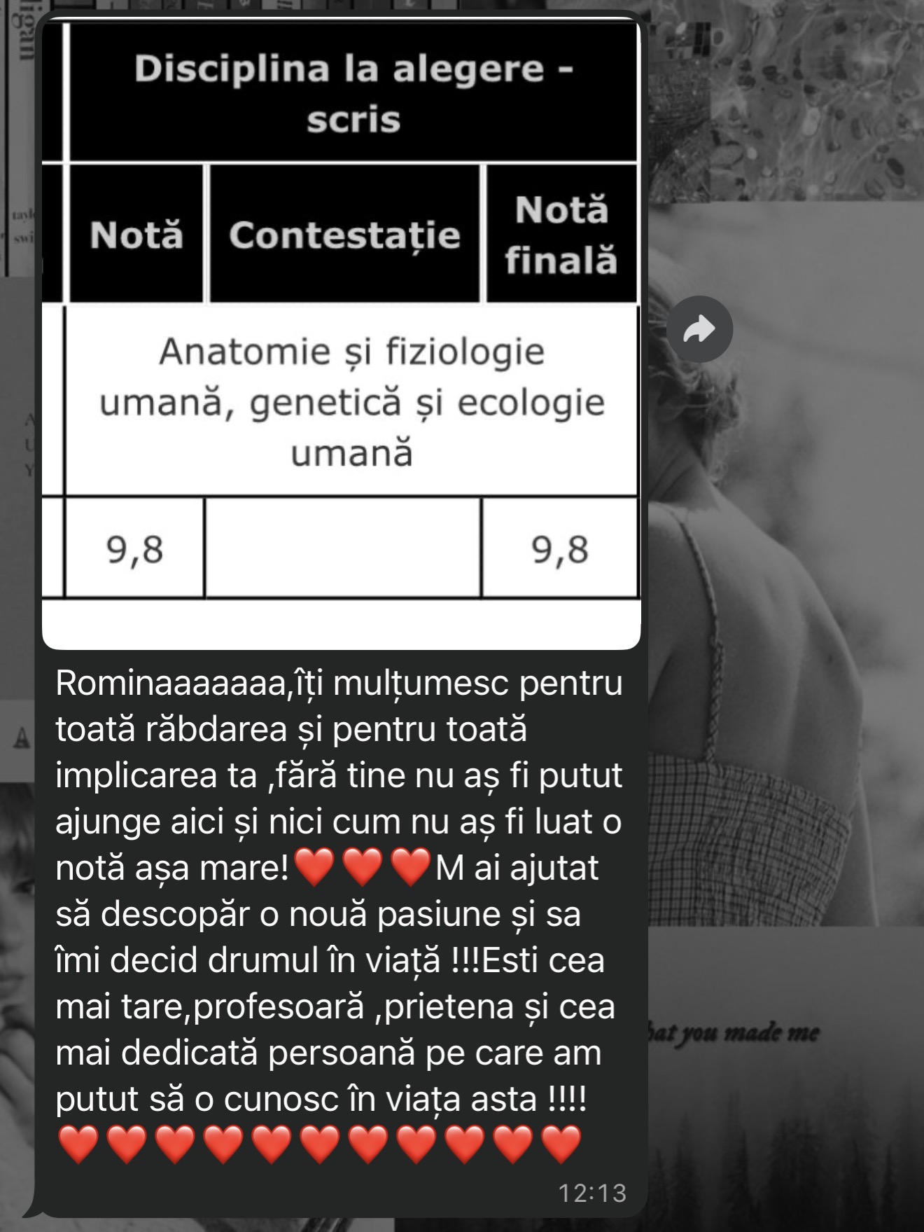 Mesaj de la un elev al Romina — rezultat la BAC (15)