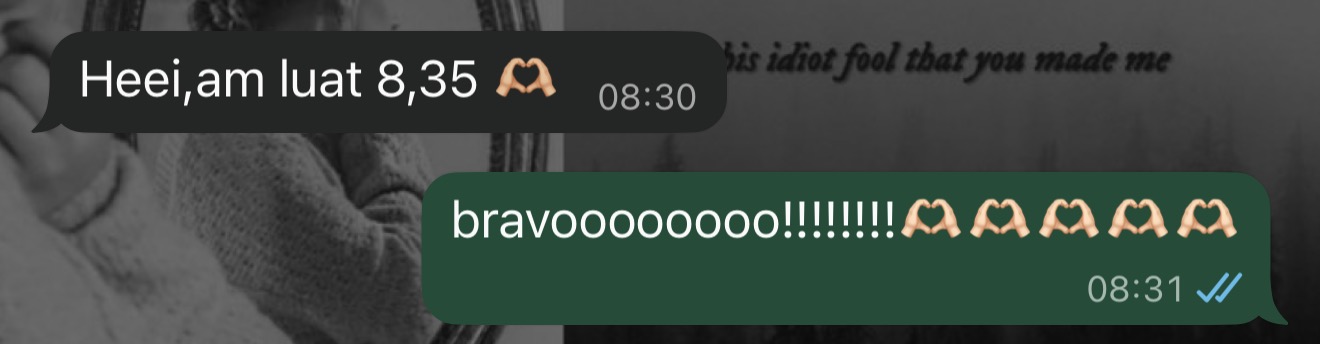 Mesaj de la un elev al Romina — rezultat la BAC (20)