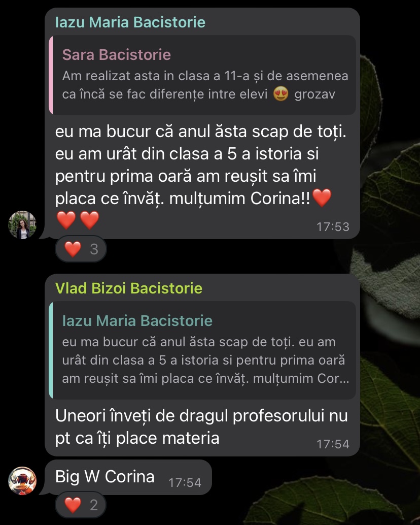 Mesaj de la un elev Edvanti — rezultat la BAC (106)