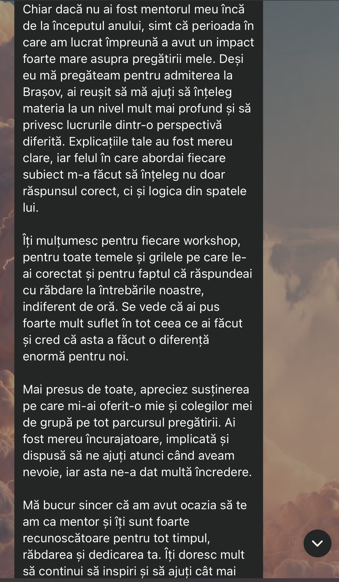 Mesaj de la un elev Edvanti — rezultat la BAC (17)