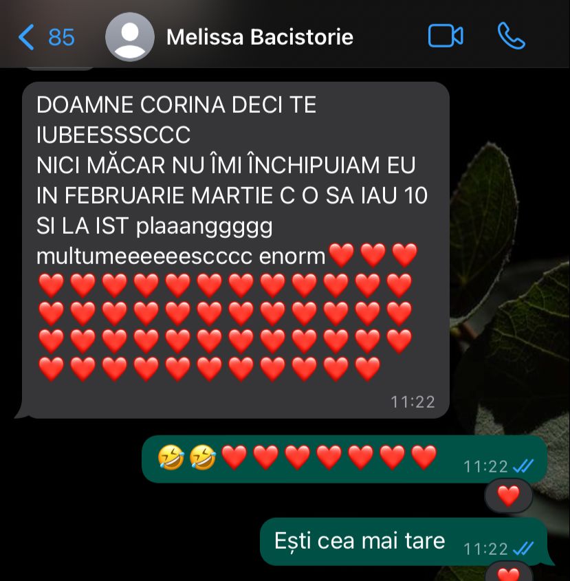 Mesaj de la un elev Edvanti — rezultat la BAC (29)