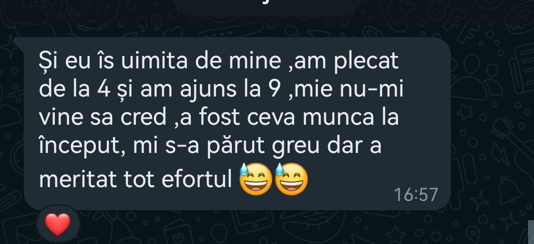 Mesaj de la un elev Edvanti — rezultat la BAC (78)