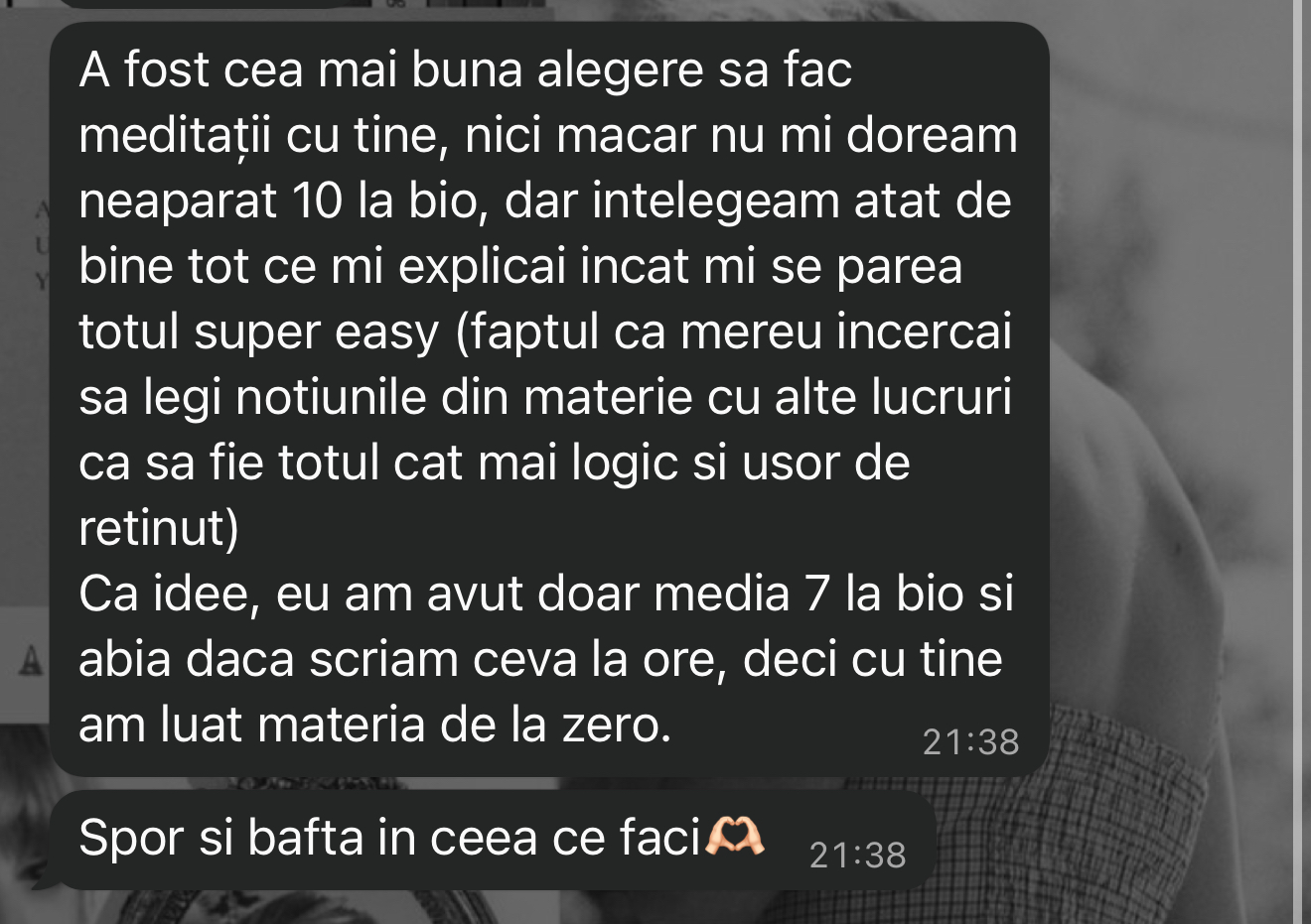 Mesaj de la un elev Edvanti — rezultat la BAC (8)