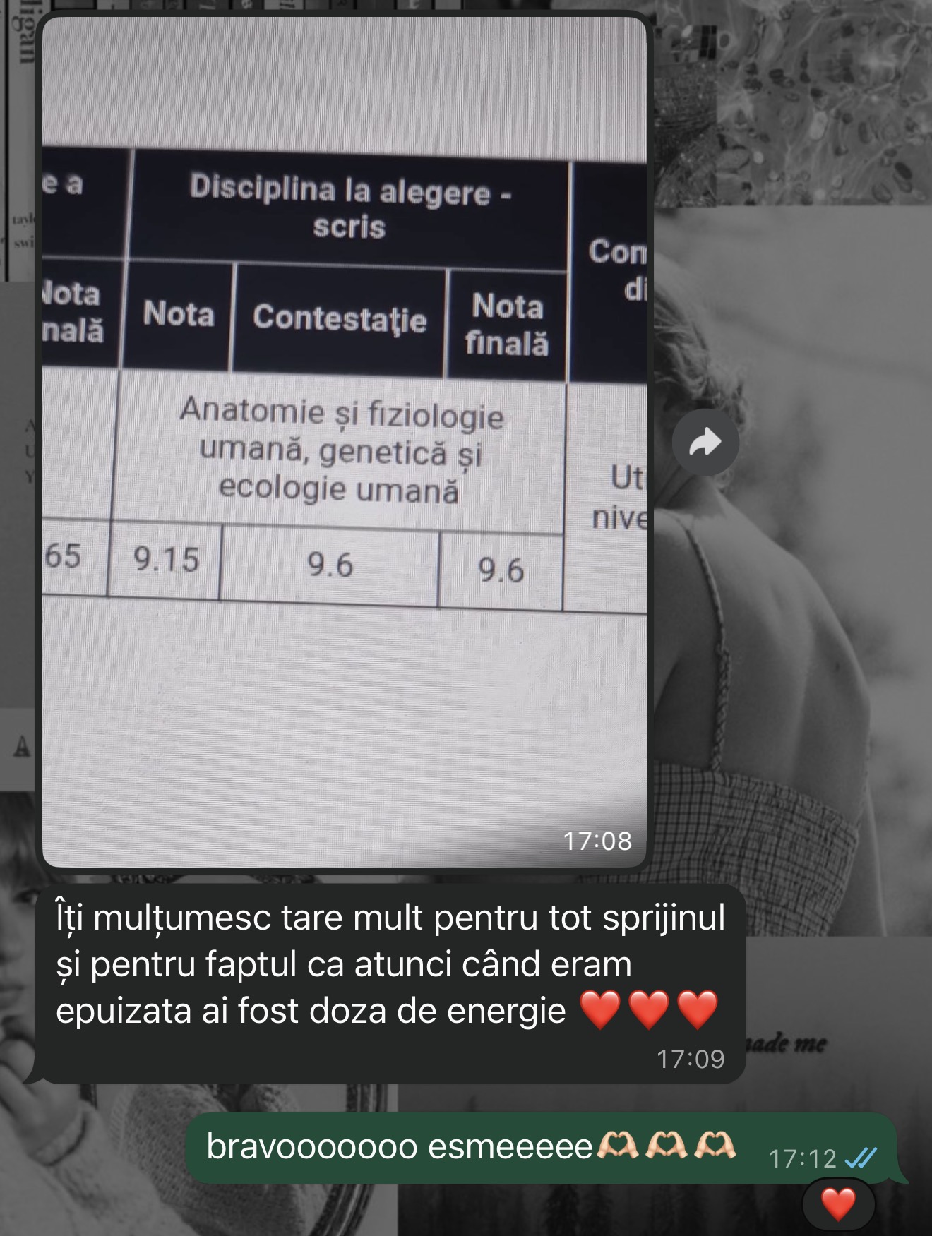 Mesaj de la un elev Edvanti — rezultat la BAC (81)